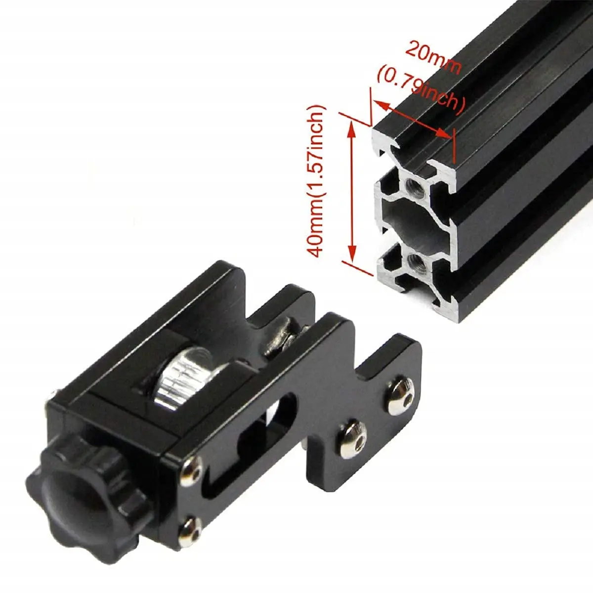 2020 X 축 V 슬롯 프로파일 2040 Y 축 동기 벨트 스트레치 스트레이트 텐셔너, Creality Ender 3 CR-10 3D 프린터 부품용