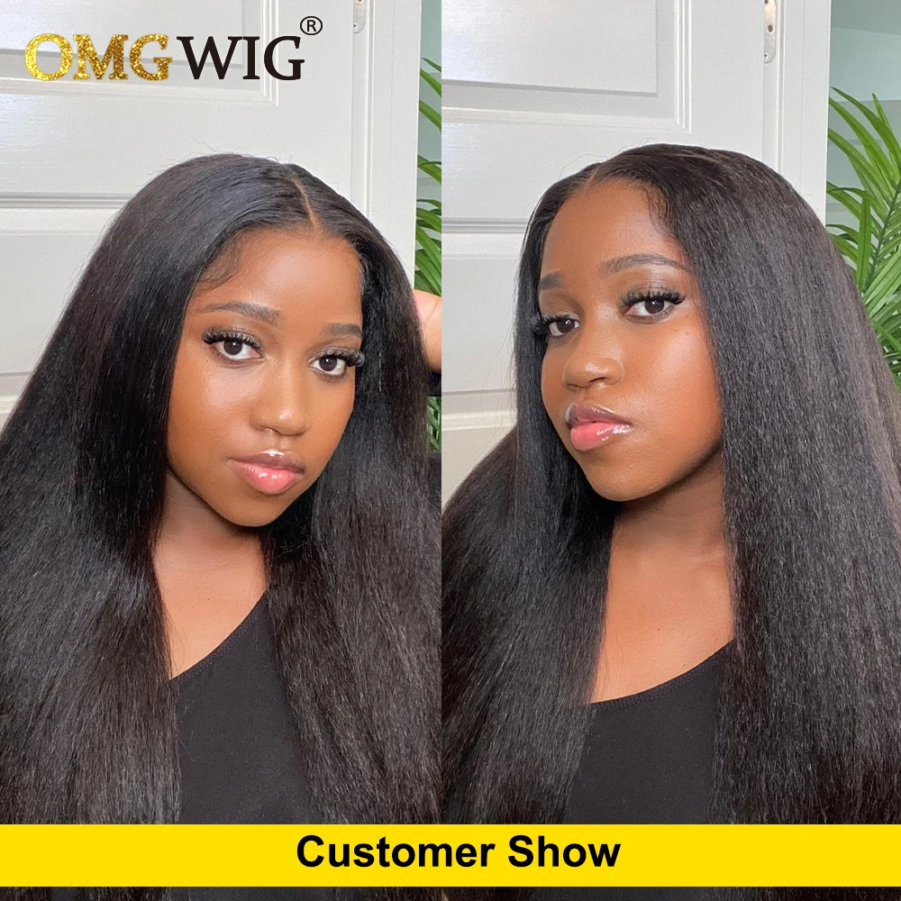 22'' 4x4 Silk Base Closure Kinky Straight Human Hair Lace Frontal Free Part Bleached Knots Transparent Lace Top Human Hair