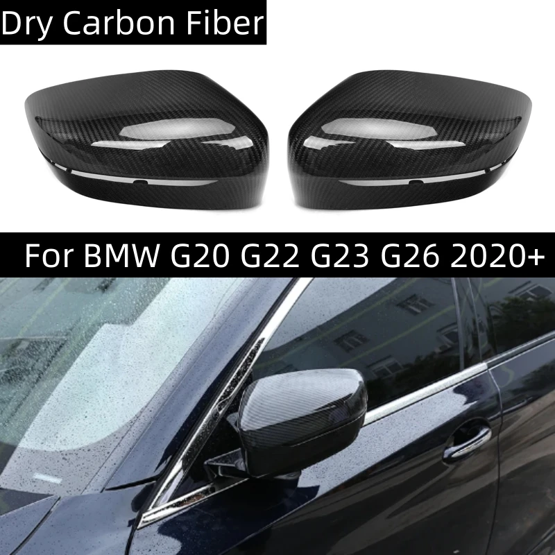 

Чехол для бокового зеркала заднего вида LHD из сухого углеродного волокна OEM-стиль для BMW 2 3 4 серии G20 G22 G23 G26 2020 2021 2022 2023