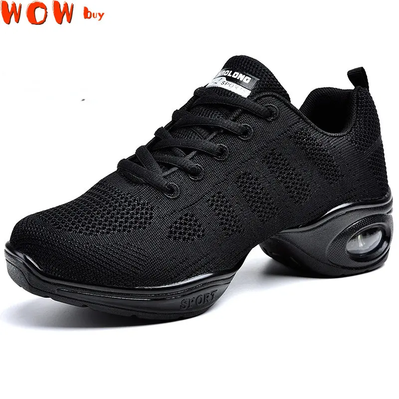 

New Soft Outsole Breath Dance Shoes Women Sports Feature Dance Sneakers Jazz Hip Hop Shoes Woman Dancing Shoes