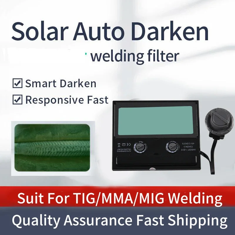 AAA Battery + Solar Automatic Darkening TIG MIG MMA True Color Welding Mask/Helmet Face Mask Weld Goggles/