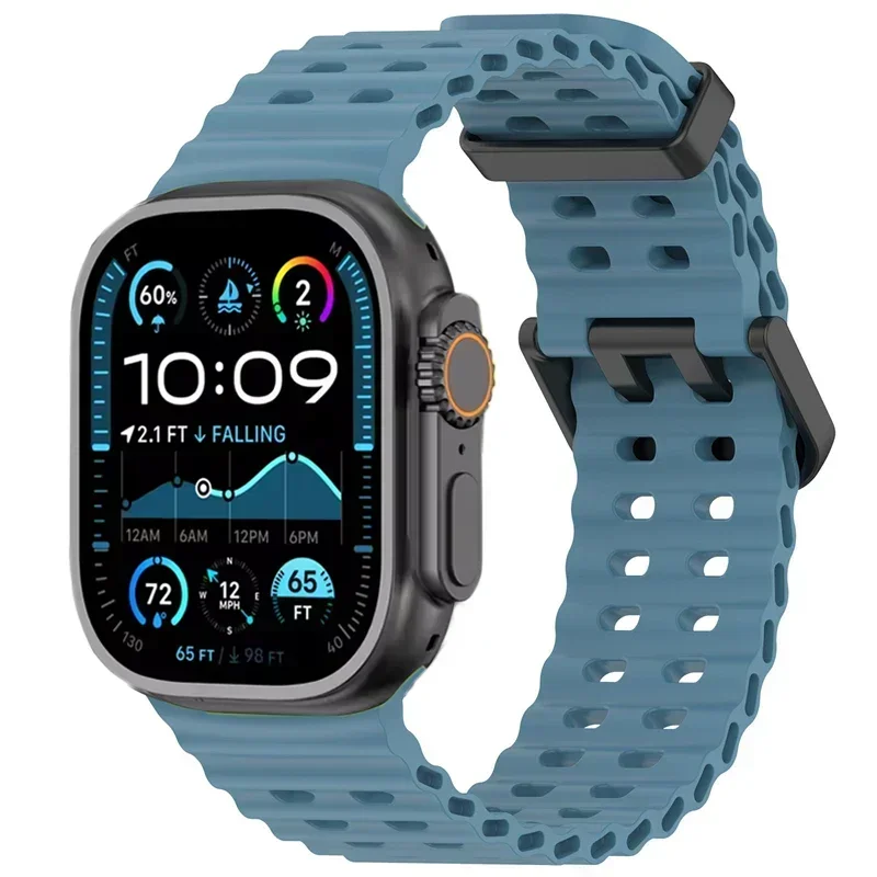 Ocean Silicone Strap for Apple Watch - Durable and Stylish Replacement Band