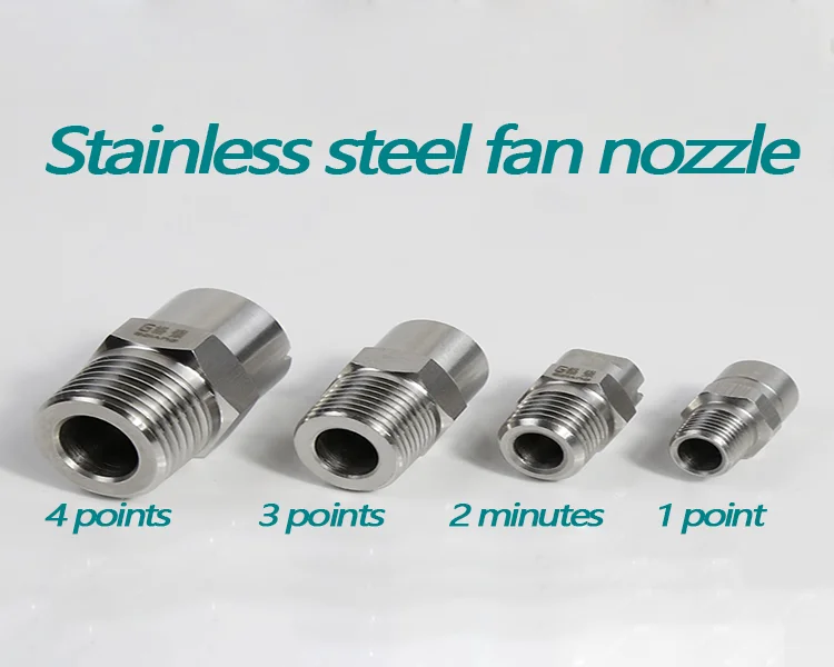 304 Stainless Steel Fan Nozzle 25/40/50/65/80/95/110 Angle High Pressure Atomization Dust Removal Cleaning Spray Head speedglas