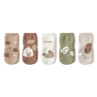 New Baby Non-slip Anti Skid Socks Children Floor Footwear Girl Boy Cute Newborn Babe Cotton Sock Walke Kid Floor Footwear Shoe 3