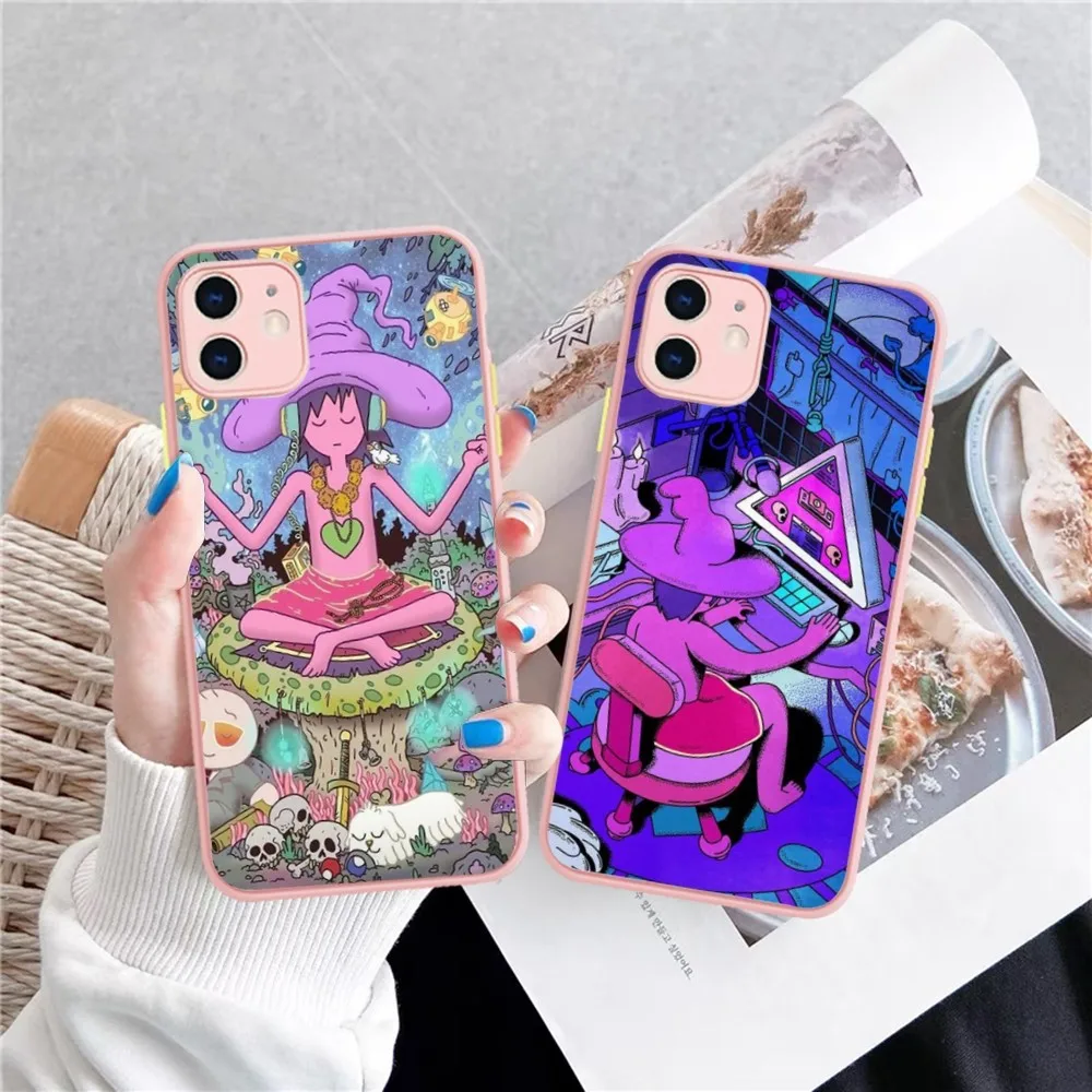 La Custodia Per Telefono Midnight-Gospel Per Iphone 14 11 12 13 Mini Pro Max 8 7 Plus X Xr Xs Max Cover Opaca Traslucida