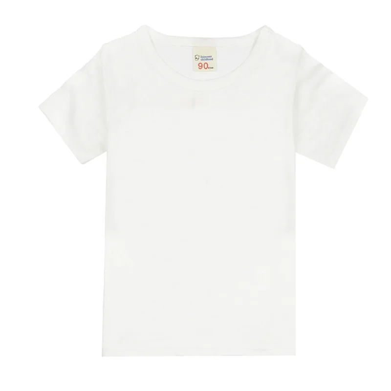 2-16 Years Boys Tshirts Cotton Short Sleeve Girls Clothes Summer Solid T-shirt Teenage Children Tees Kids Korean Top Baby  Cloth 5