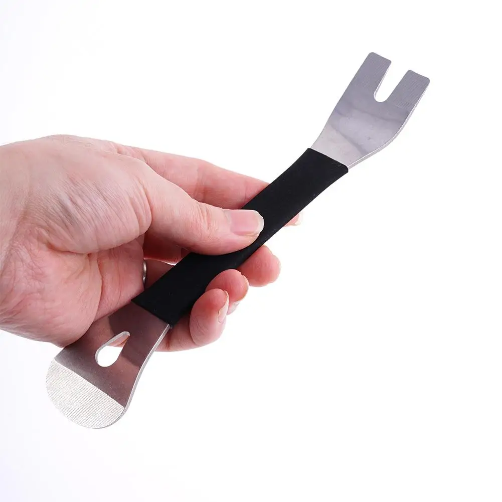 1Pc Car Trim Removal Tool Stainless Steel Durable Two-end Trim Removal Level Pry Tools Door Panel Audio Terminal Fastener Driver