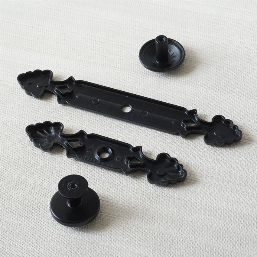 Description Picture 6 of itemBlack Round Door Knobs Single Hole Knob with Backplate Vintage Cabinet Handles Wardrobe Pulls Zinc Alloy Furniture Hardware