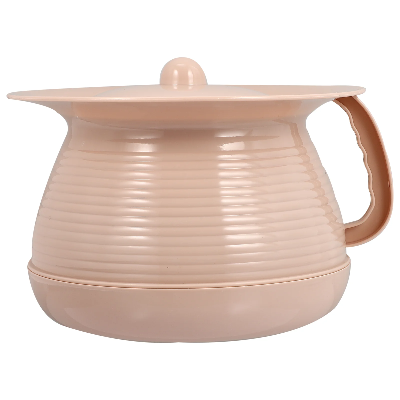 

Vase Plastic Spittoon Bedpan Adult Urine Pot Container with Lid Potty Bucket Portable Household Pink Convenient Elder