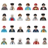 Kids 3D Family Figures Set Building Blocks City Worker Fireman Doctor Dolls Bricks Educational Toys For Children Birthday Gift 4