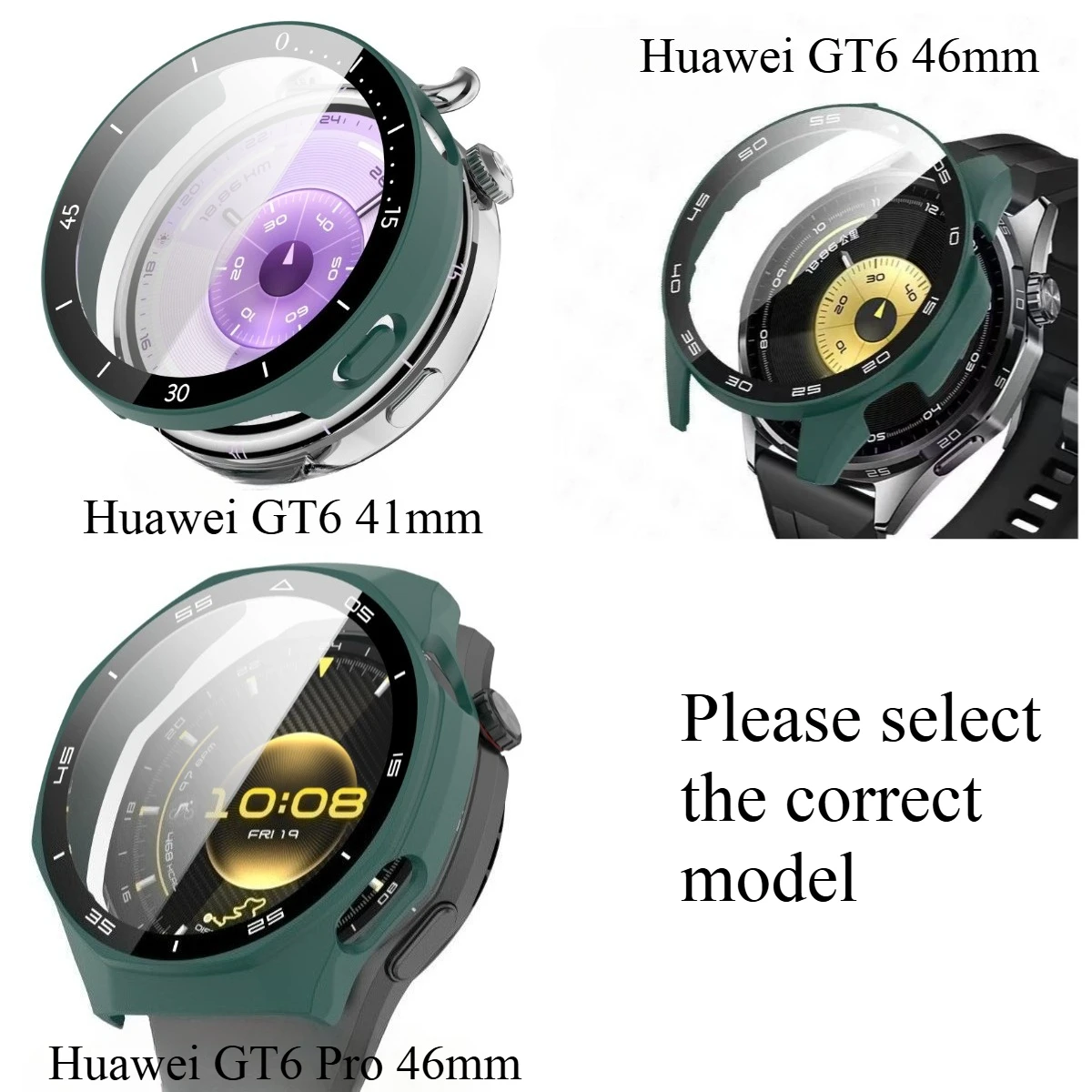 Premium Protective Cover with Touch-Sensitive Glass Film for Smartwatch – Crash Proof Design