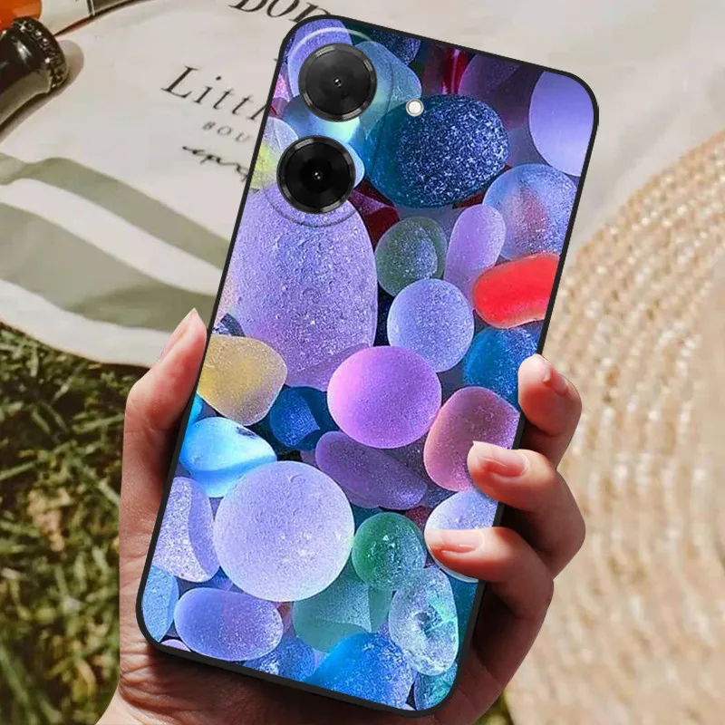 Cool Painted Silicone TPU Soft Cover Black Protective Shell Case