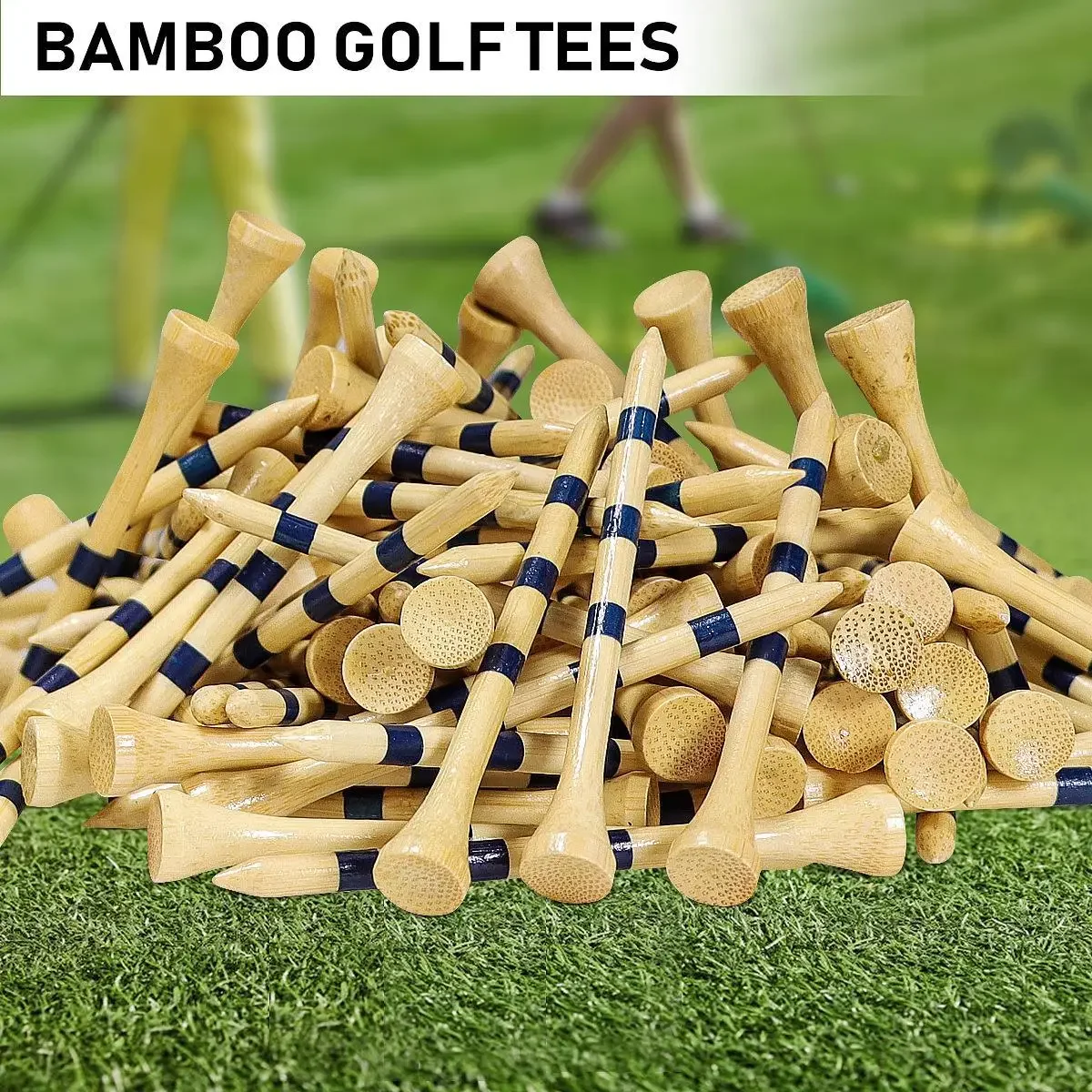 Description Picture 2 of itemPGM 50pcs Bamboo Golf Tees More Durable and Stable TE003-Y