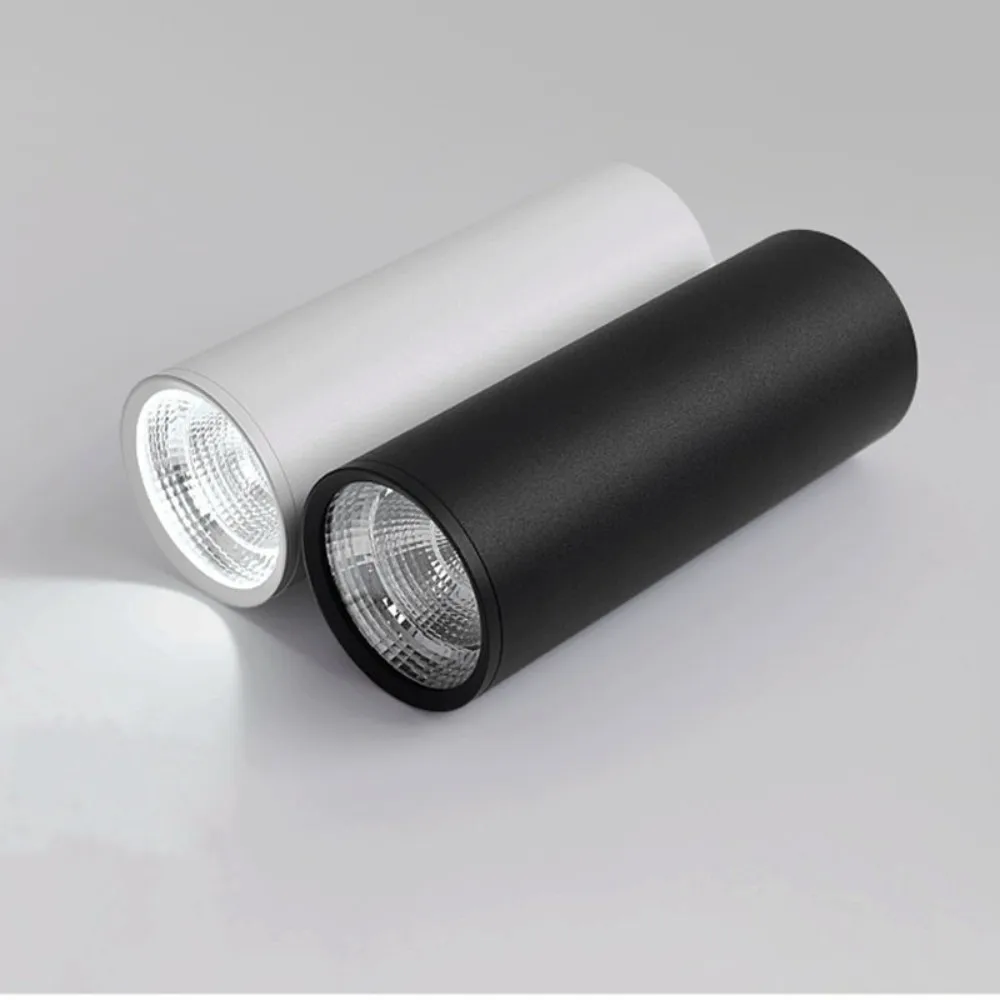 Dimmable Downlight Long Tube Surface Mounted 7W 12W Led Spot Light Indoor Living Room Kitchen Store Office Ceiling Lamp