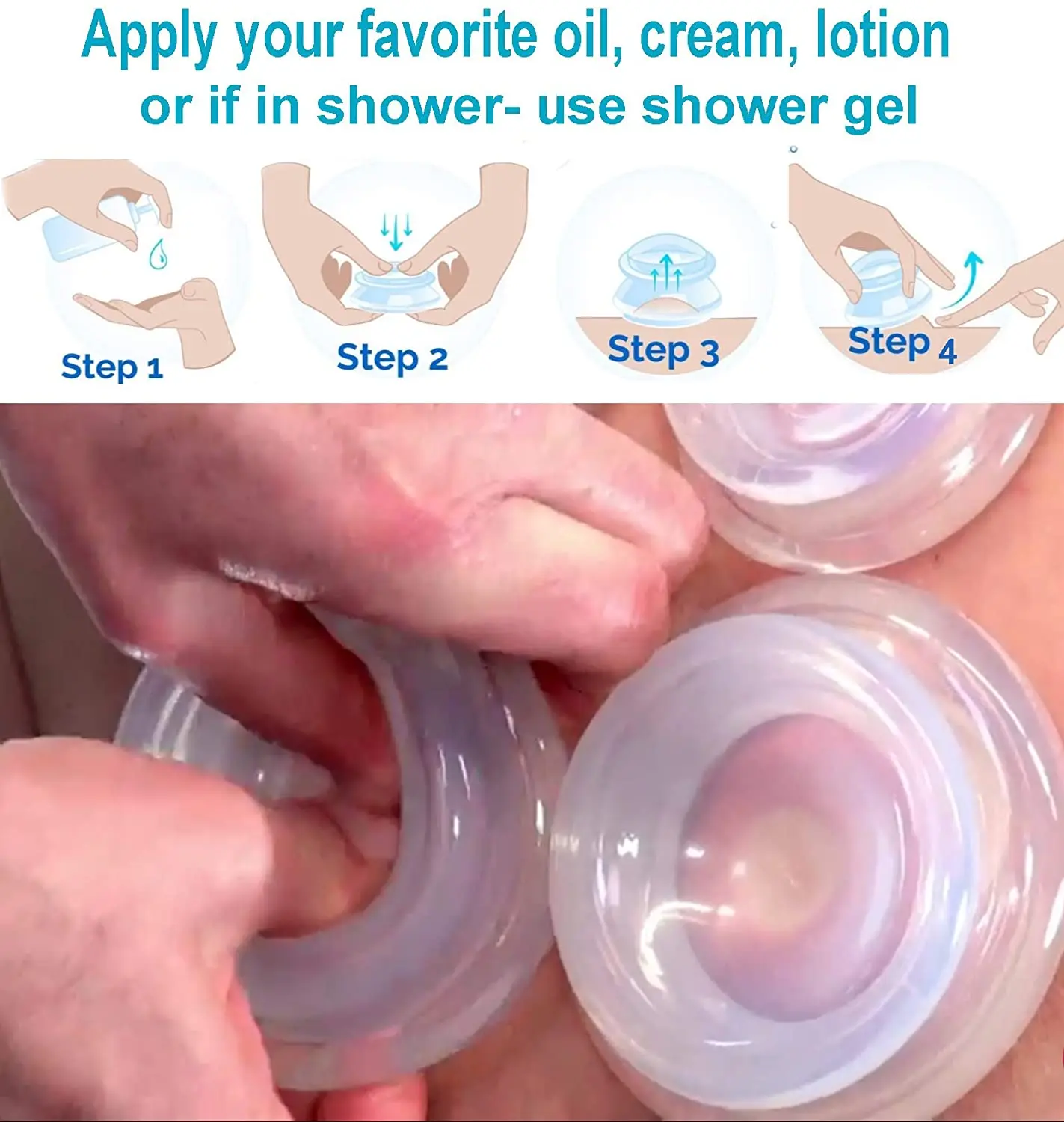 Anti-cellulite Silicone Suction Cup Ventosas Massage Body Cups Vacuum Cupping Therapy Set Masajeador Face Sucker Slimming Jars 5