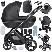 Poussette 3 en 1 avec nacelle, landau pour nouveau-né, poussette pour bébé, siège auto pour bébé, poussette de haute qualité, nacelle de sommeil 1