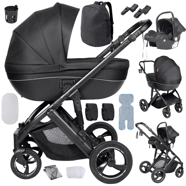 Poussette 3 en 1 avec nacelle, landau pour nouveau-né, poussette pour bébé, siège auto pour bébé, poussette de haute qualité, nacelle de sommeil 1