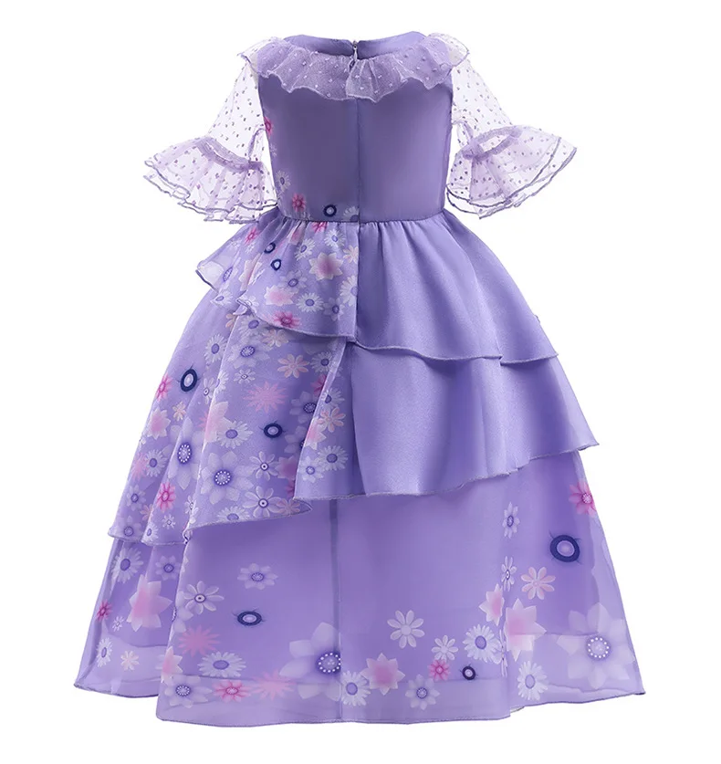 long skirt top design for baby girl Girl Princess Dresses Kids Encanto Madrigal Cosplay Costume Christmas Halloween Princess Dress up Children Bithday Party Clothes baby dresses