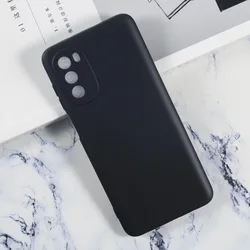 Silicone Soft TPU Protective Phone Case for Motorola Moto G52/G82 5G (2022) - 6.6 Inch (TPU Black)