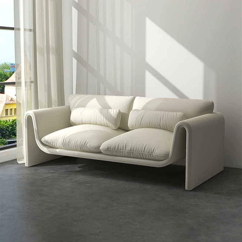 

Nordic Style Minimalist Sofa 3 Seater Xxl Modern White Couch Designer Ergonomic Unusual Soft Reading Canape Salon Home Furniture