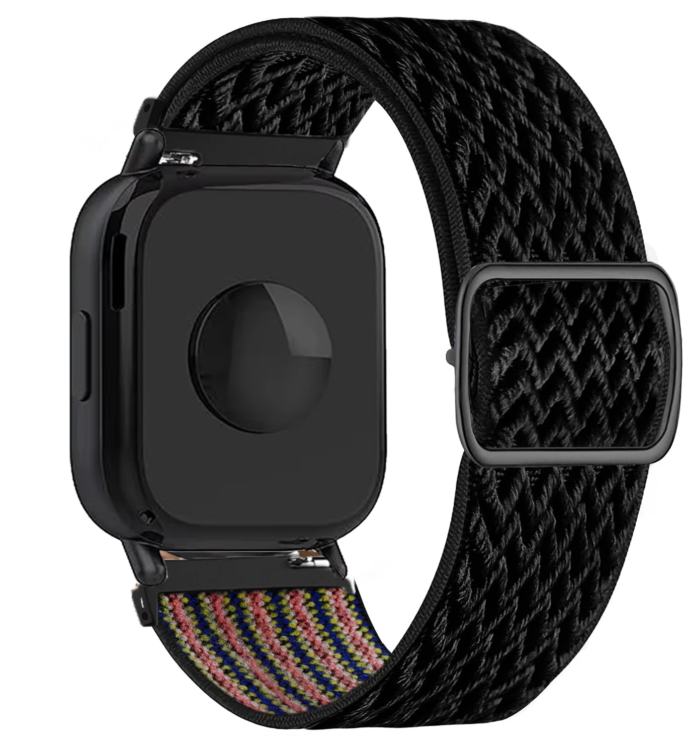 Versatile Nylon Elastic Watch Strap - 20/22mm (Black)