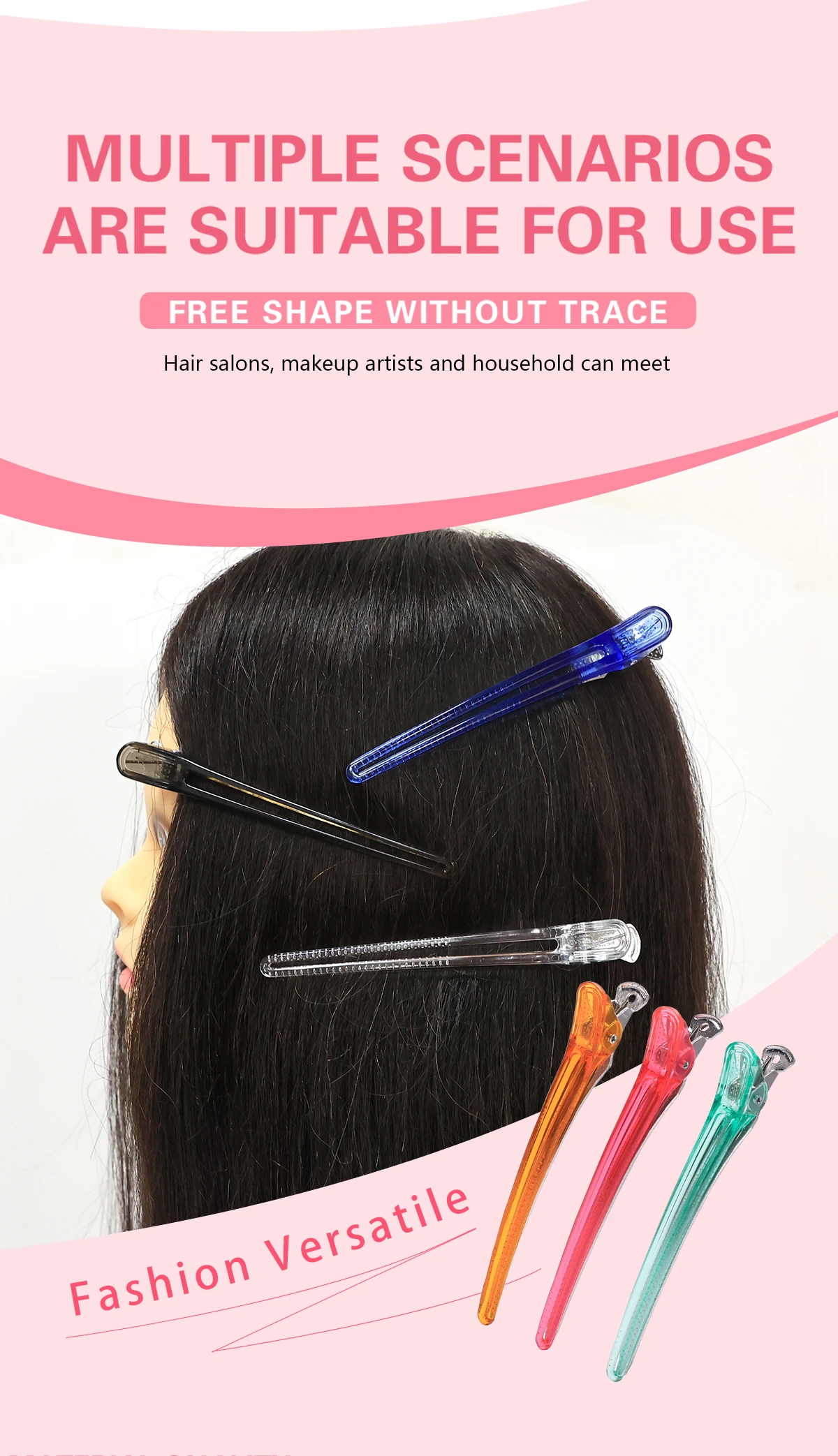 Professional Hairdressing Alligator Clips Set For Hair Styling_voghion.com