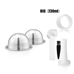 Reusable Coffee Capsule for Rich Espresso Crema, 150ML/230ML Capacity (AS PICTURE)