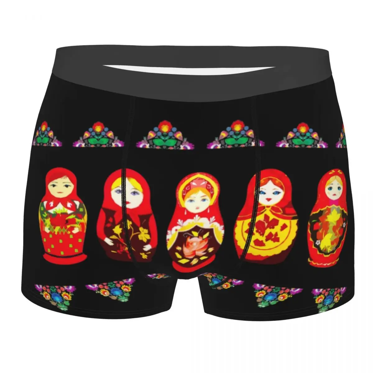 

Russian Nesting Doll Matryoshka Boxer Shorts For Homme 3D Printed Fashion Art Underwear Panties Briefs Stretch Underpants