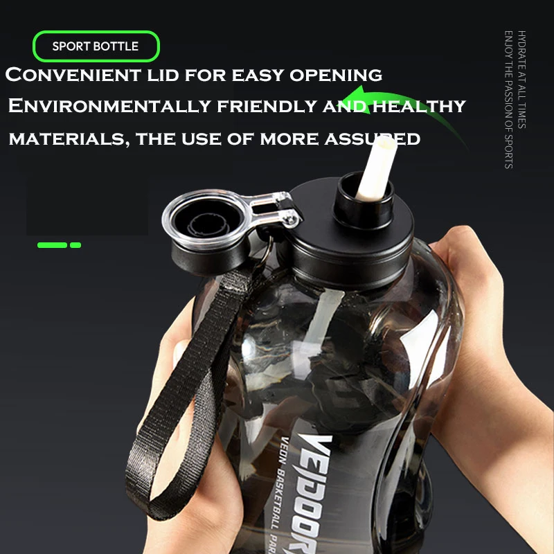 2.8L Gym Water Bottle in Use