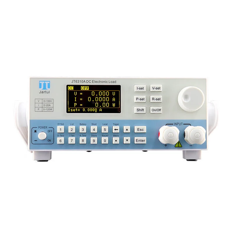 프로그래밍 가능한 DC 전자 부하 테스터, 전자 부하 JT6310A, 150V