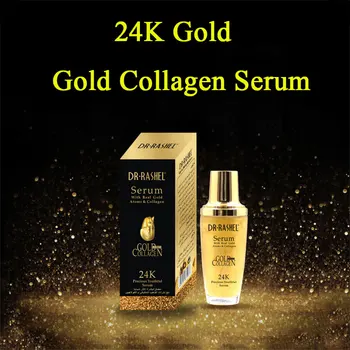 DR RASHEL 골드 콜라겐 엘라스틴 세럼, 주름 방지, 노화, 보습 세럼, 여드름 치료, 미백, 얼굴, 노화방지, 스킨 케어