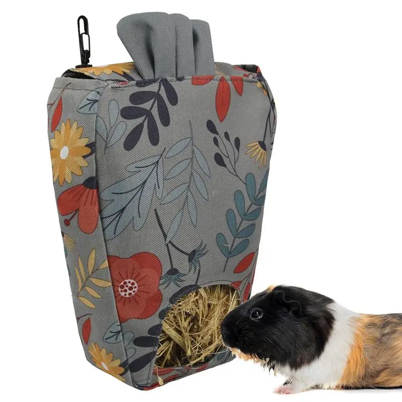 

Кормушка для кроликов Bag, еда, трава, устройство для подачи сена для домашних животных, китайская, Голландская сумка для кормления свиней, с принтом, кормушка для кролика, сеновая еда