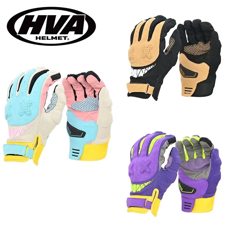 Motorcycle Gloves Knight Summer Perforated Breathable Drop Resistant Macaron Gloves For Men Women Thin Summer Riding