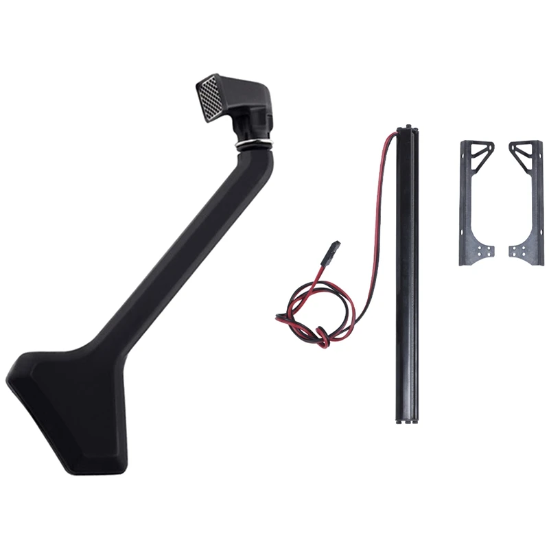 

2 Pcs RC Car Part: 1 Pcs Black Rubber Snorkel & 1 Pcs RC Car Roof Lamp 36 LED Light Bar
