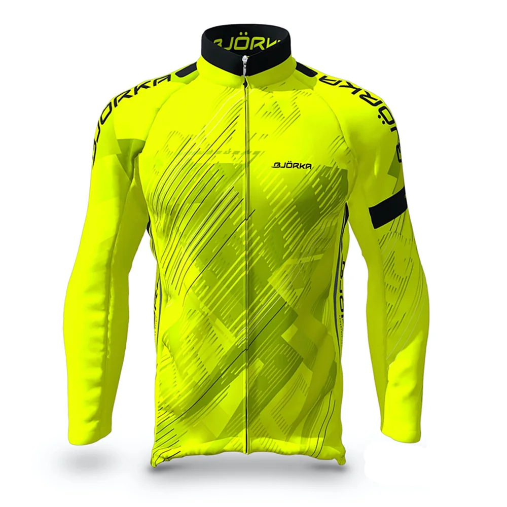 Spring/Summer BJORKA Cycling Jerseys Men's Long Sleeve Thin Jacket Lightweight Breathable Ciclismo Maillot Sun Protection Tops 4