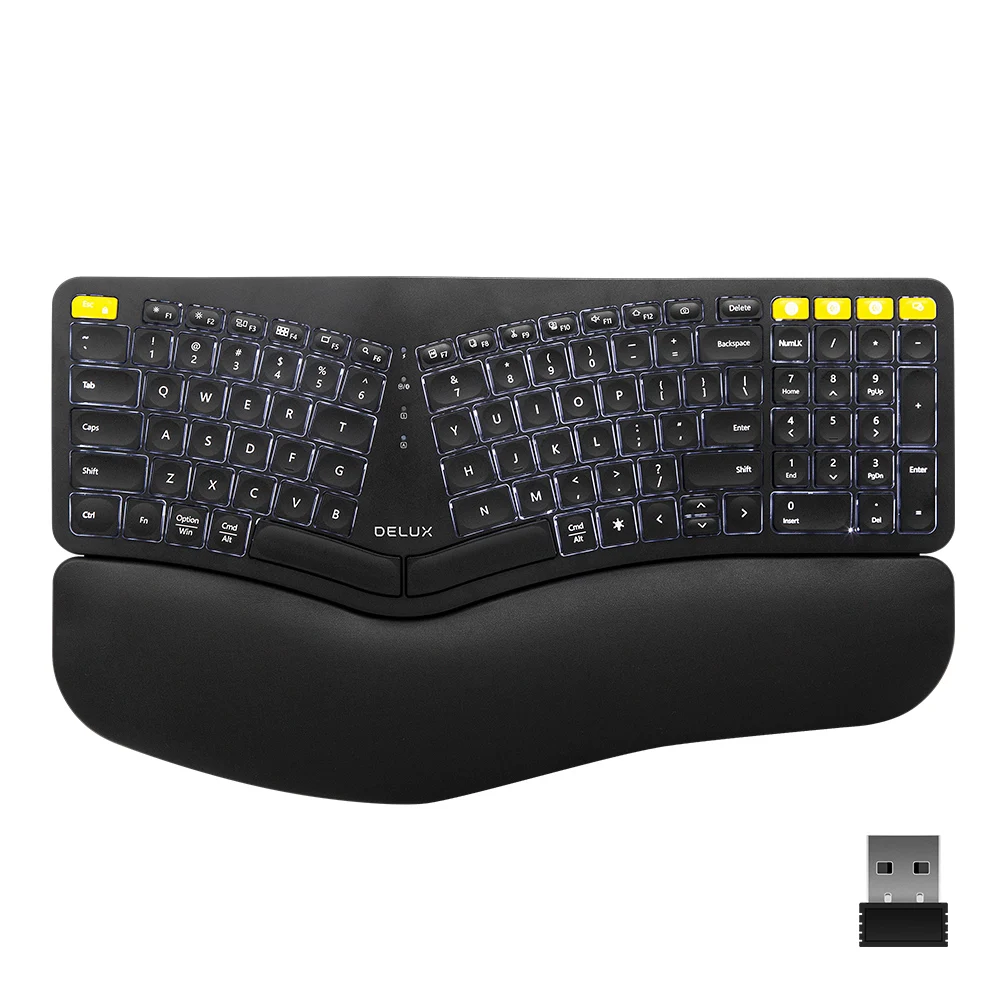 Teclado Inalámbrico Teclado HP Inalambrico Ergonomico Mecanico