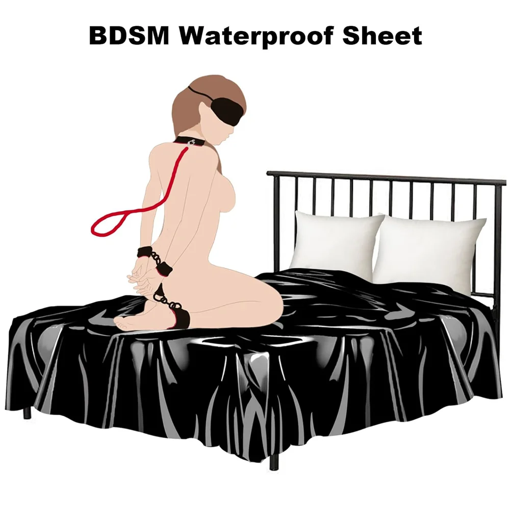 BDSM Wasserdichte Erwachsene Sex Bettwäsche Für Sex Spiel Schmierstoffe Wasserdichte Bett Abdeckung Paar Flirt Wetlook Bondage Nass Spielen Sex Werkzeug 1