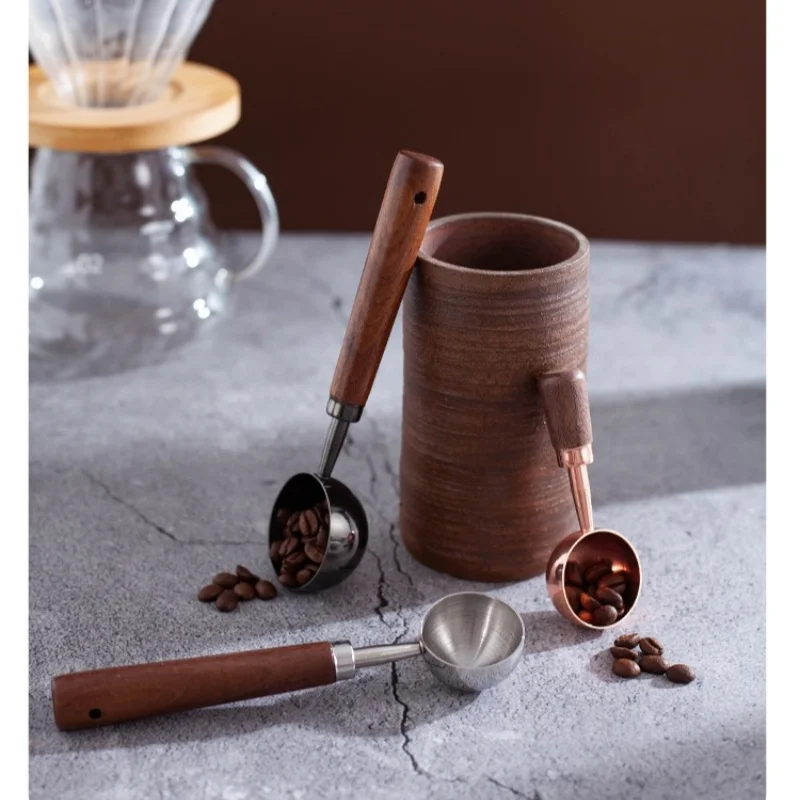 Walnut Wooden Measuring Spoon for Coffee Beans and Kitchen