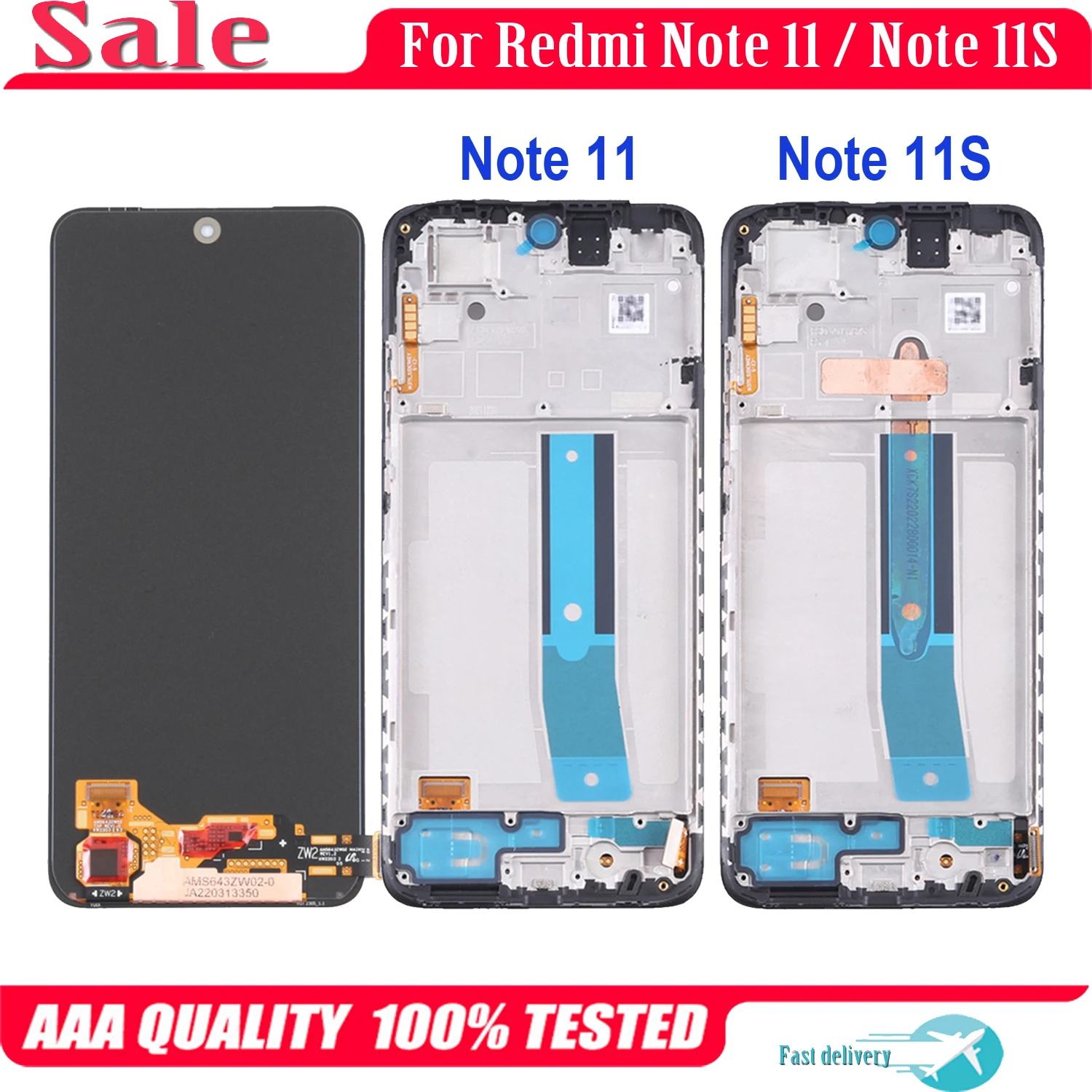 AMOLED For Xiaomi Redmi Note 11 11S LCD Display 2201117TY 2201117TG 2201117SI 2201117SY Touch Screen Digitizer Assembly