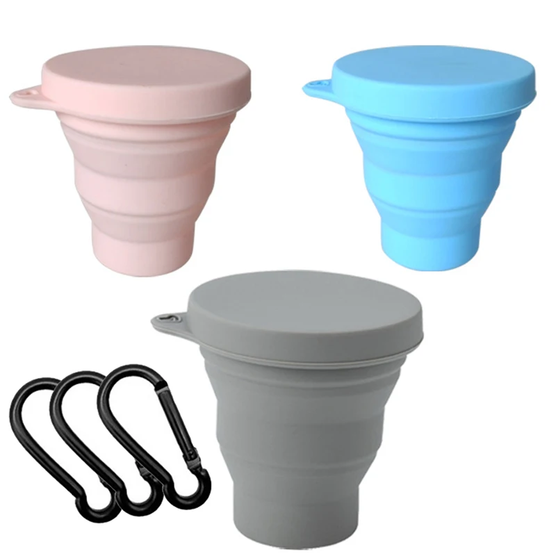 Folding Retractable Silicone Teacup 180ml for Tea Drinking