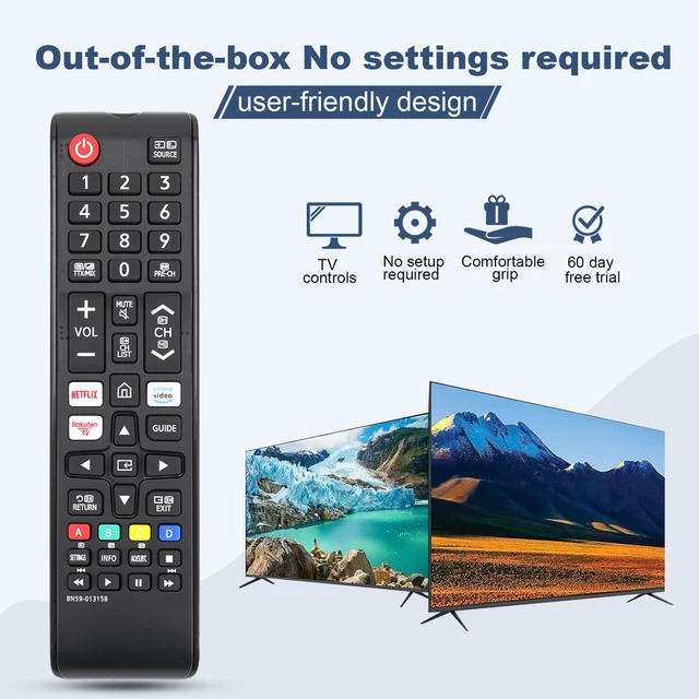 BN59 01315B For Samsung Remote Control Compatible with UE43RU7100 UE49RU7100 UE50RU7100 UE55RU7100 UE75RU7100 UE43RU7105 UE43RU7 2