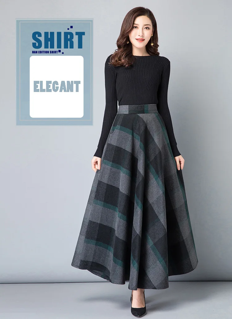 iYeiheo Plaid Skirt detail