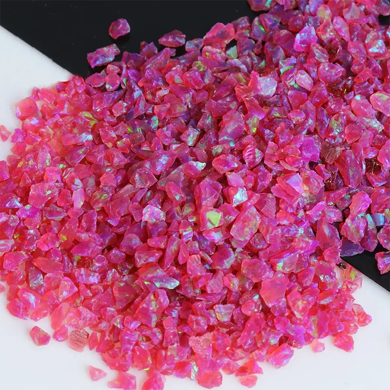 Promotions 5g/Lot OP01-30 Free Shipping 8 Size Can Be Choosed Synthetic Crushed Opal Powder For Nail Art,Ring,Earring