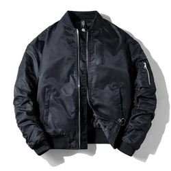 Ma1 Spring Bomber Jacket Men Plus Size Padded Pilot Baseball Coat Male Military Streetwear Warm Branded Clothing Parka Winter