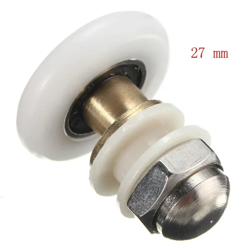 4pcs 23/25/27mm Replacement Brass Bathroom Shower Door Roller Runner Glass Sliding Door Wheel Pulley