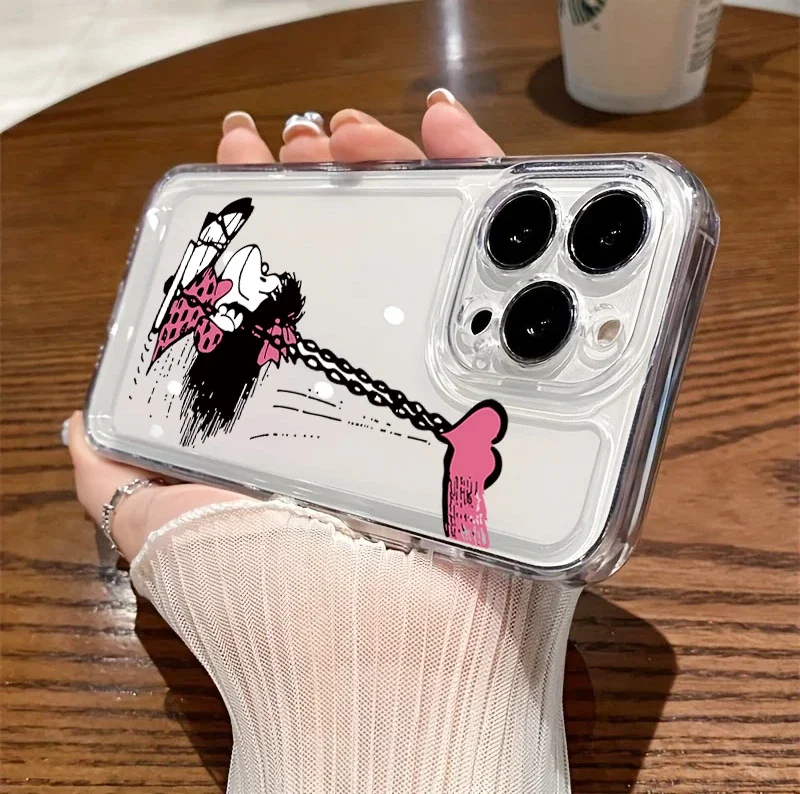 Mafalda Cartoon Design Clear Phone Case