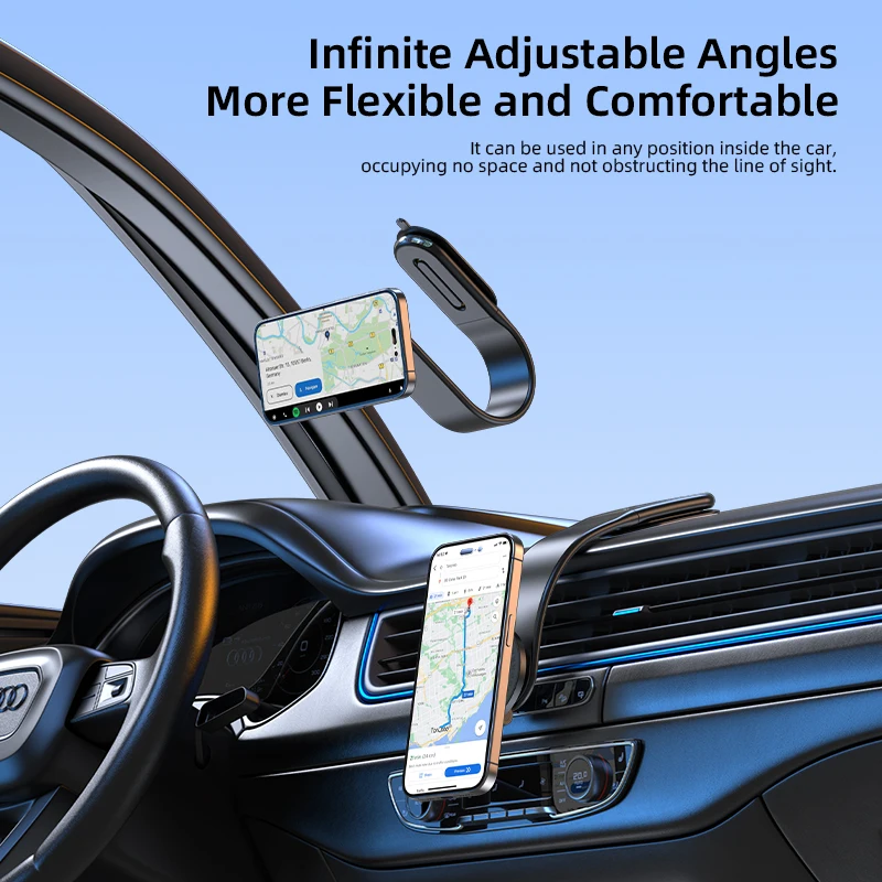 VYVYLABS حامل مغناطيسي حامل هاتف السيارة طوي 15 وا...