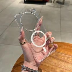 Clear Magnetic Phone Case with Wireless Charging and Anti - Fall Airbag Protection - Vivo X200 Pro mini (Clear)