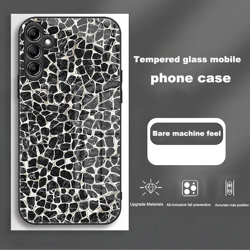 Luxury Tempered Glass Hard Back Bumper Case - Enhanced Protection & Sleek Design
