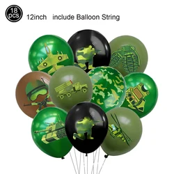 Military - Themed Camouflage Balloon Decorations for Boys' Birthday Party Supplies (Clear)